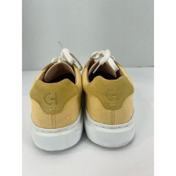 Cole Haan GrandPro Rally Women's Yellow Suede Canvas Lace Up Sneaker Shoes  8 - Picture 5 of 9